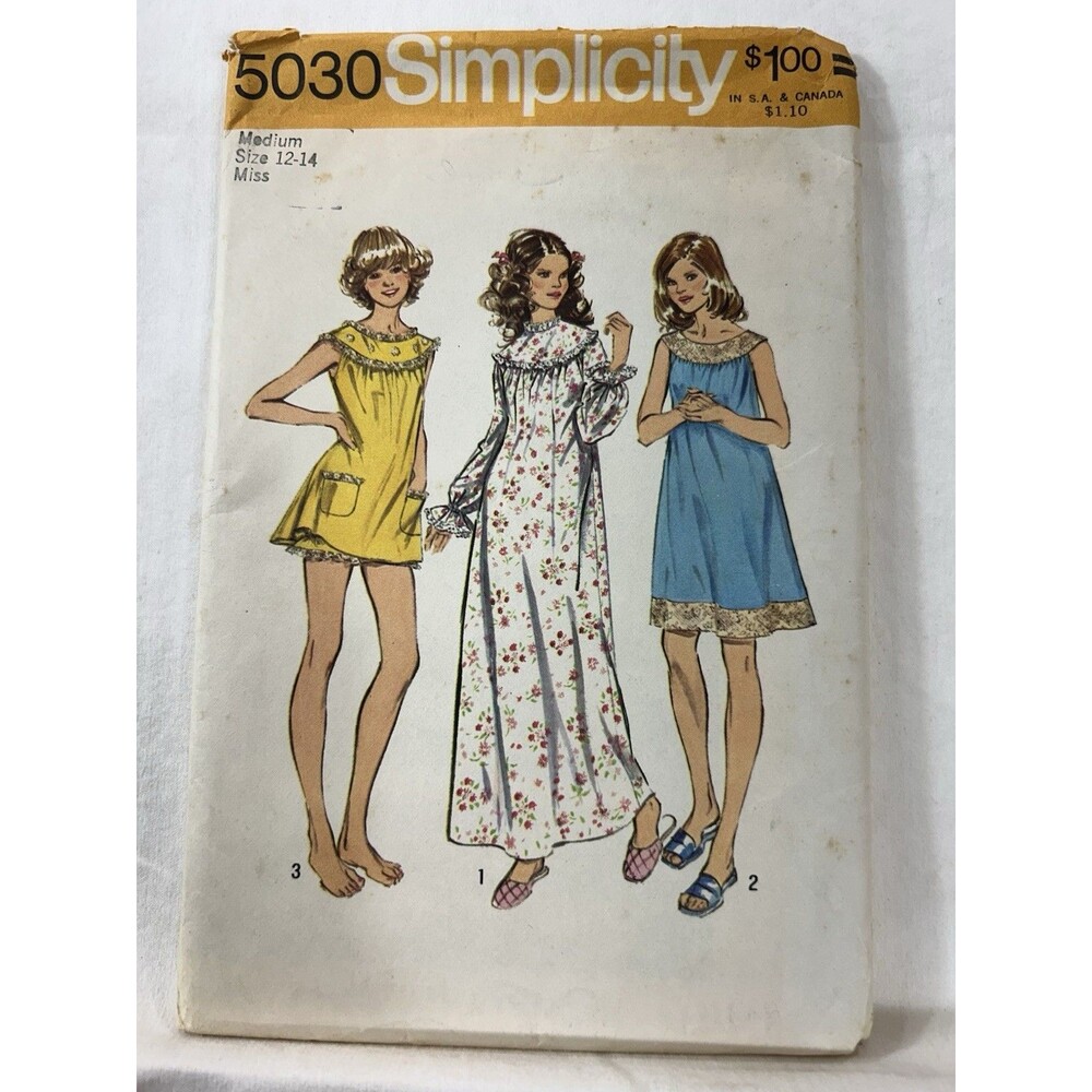 5030 Vintage Simplicity SEWING Pattern Misses Bloomers 1970s Pajama Bottoms OOP